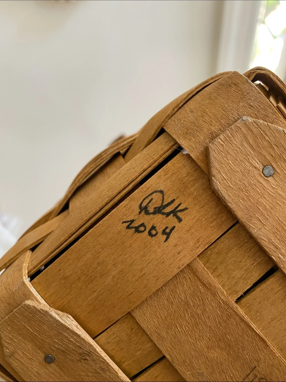 LONGABERGER Collectors Club Basket and Liner with original paperwork